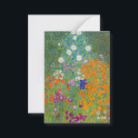 Cartão De Notas Gustav Klimt - Jardim Flor<br><div class="desc">Jardim Flor - Gustav Klimt em 1905-1907</div>