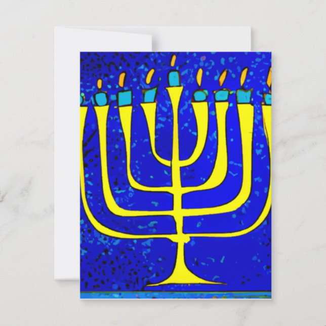 Cartão De Notas Hanukkah (Frente)