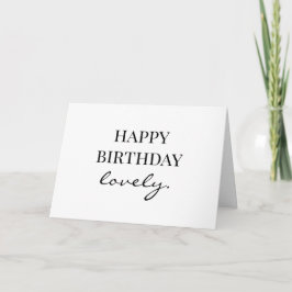 Cartão De Notas Happy Birthday Lovely Birthday Card