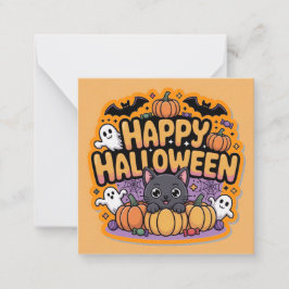 Cartão De Notas Happy halloween cards, cute, stock up!
