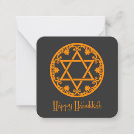 Cartão De Notas Happy Hanukkah | Festival de Hanukkah