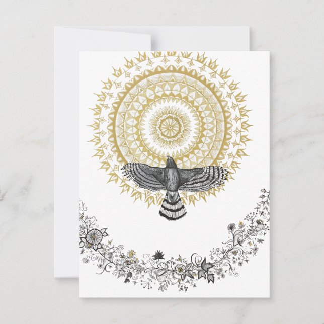 Cartão De Notas Hawk Dreams (Frente)