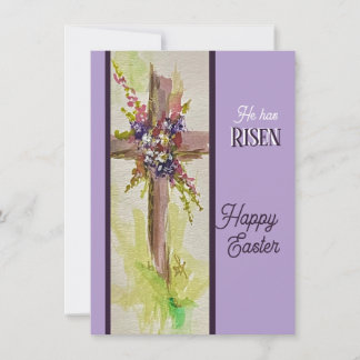 Cartão De Notas He is Risen Flat Note Card