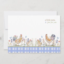 Cartão De Notas Hearthlight Notes Spring Soft Meadow Gingham