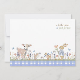 Cartão De Notas Hearthlight Notes Spring Soft Meadow Gingham