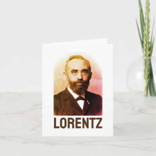 Cartão De Notas Hendrik Lorentz