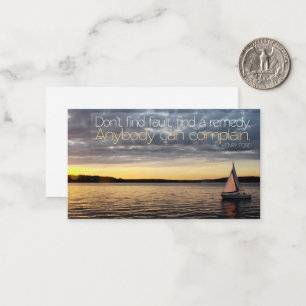 Cartão De Notas Henry Ford Inspirational Cote "Encontre um remédio