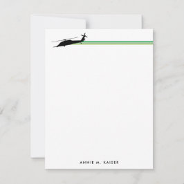 Cartão De Notas HH-60 Pave Hawk Helicopter Striped Notepad Persona