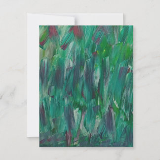 Cartão De Notas Hidden Green Red White Colorful Abstract Art