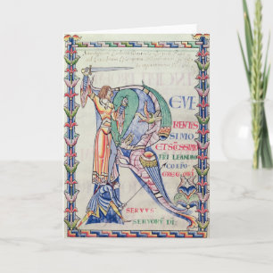 Cartão De Notas Historiated initial 'R'