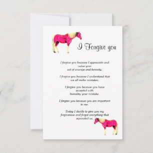 Cartão De Notas hoje eu te perdoo