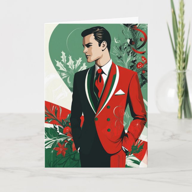 CARTÃO DE NOTAS HOLIDAY HANDSOME #4 (Frente)
