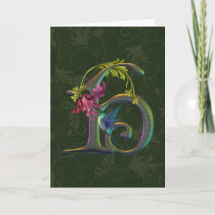 Cartão De Notas Hummingbird Monogram H