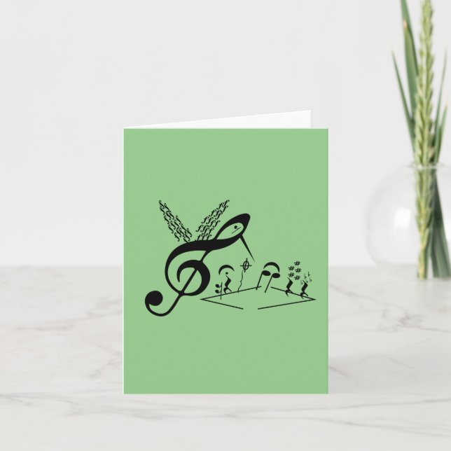 Cartão De Notas Hummingbird, Music Notes Hummingbird (Frente)