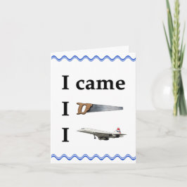 Cartão De Notas I Came, I Saw, I…