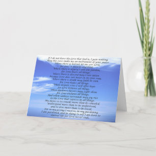 Cartão De Notas I Cor 13 e Rua Francis Prayer Note Card
