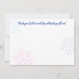 Cartão De Notas Ice Princesa 4.º Aniversário Obrigado Nota