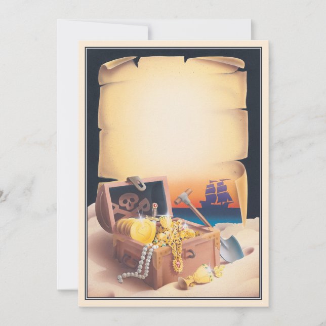 Cartão De Notas Ilha do Tesouro © (Frente)