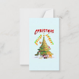 Cartão De Notas Iluminação de Natal