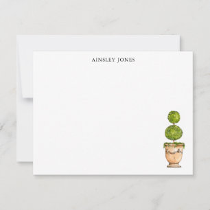 Cartão De Notas Ilustração de aquarela tópica