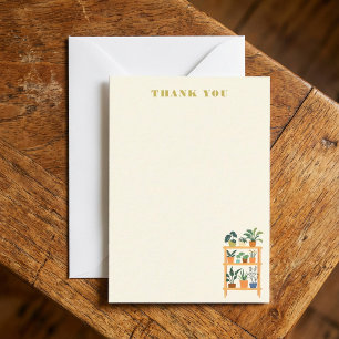 Cartão De Notas Ilustração de recheio de madeira de plantas colori