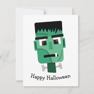 Cartão De Notas Ilustração do Monstro de Frankenstein