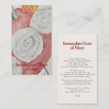 Imaculado Coração de Maria Sagrado Card - Fátima