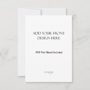 Cartão De Notas impressão de 3,5x5" Retrato/Placa Vertical Dupla