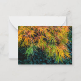 Cartão De Notas Impressões do outono do Mapeamento Japonês