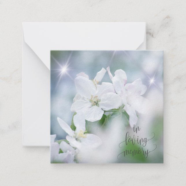 Cartão De Notas In loving memory (Frente)