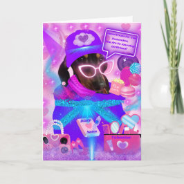 Cartão De Notas Incrível placa de saudação de Namorada