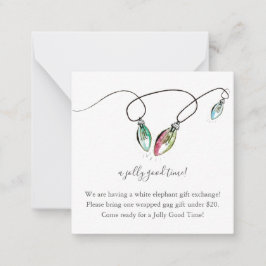 Cartão De Notas Inserir Detalhes do Intercâmbio de Presente