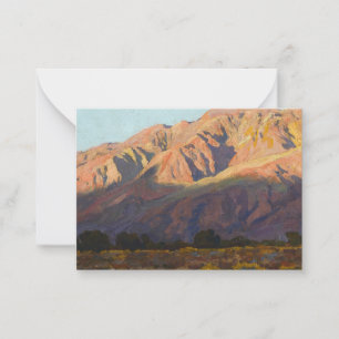 Cartão De Notas Inyo Range at Sunset, Lone Pine de Maynard Dixon