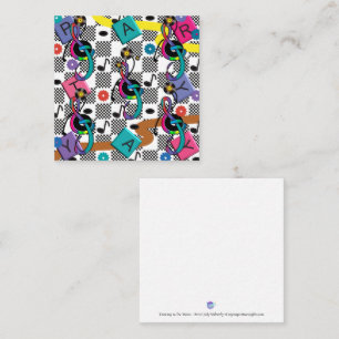 Cartão De Notas Ir Pratos de papel para guardanapo de cocktail ret