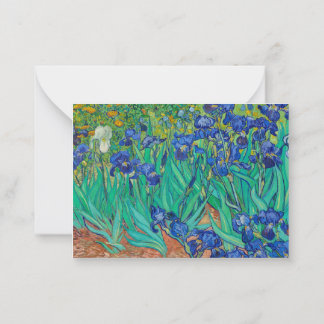 Cartão De Notas Irises, 1889, por Vincent van Gogh
