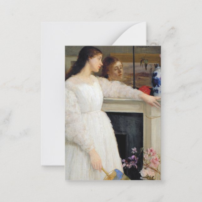 Cartão De Notas James Whistler - Sinfonia em branco nº 2 (Frente)