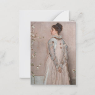 Cartão De Notas James Whistler - Sinfonia em Cor e Rosa da Carne