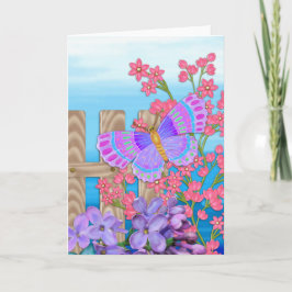 Cartão De Notas Jardim de Borboletas 3D Fantasia BLANK Papelaria