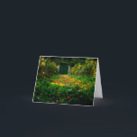 Cartão De Notas Jardim de Monet, Giverny, França no outono<br><div class="desc">Foto do jardim de Claude Monet em Giverny,  França,  em setembro,  com uma mostra de náuseas amarelas e laranja.</div>
