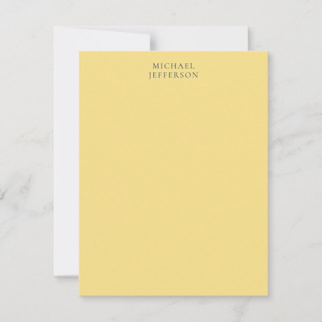 Cartão De Notas Jasmine & Slate Grey Minimalista Simples Moderno N (Frente)