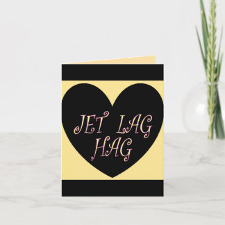 CARTÃO DE NOTAS JET LAG HAG DESIGN DE VIAGEM