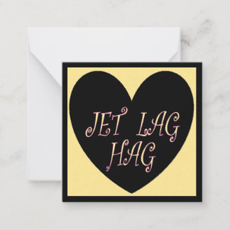 CARTÃO DE NOTAS JET LAG HAG VIAGEM DESIGN