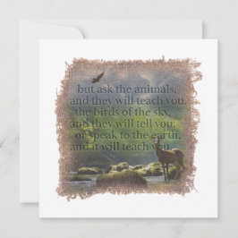 Cartão De Notas JOB 12:7 - Personalized Notecard