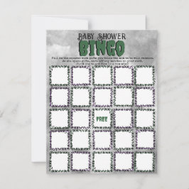 Cartão De Notas Jogo de Bingo do Chá de fraldas Frankenstein