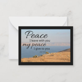 Cartão De Notas John 14:27 Flat Notecard | Peace I Leave With You