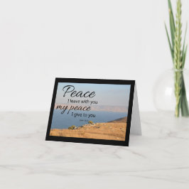 Cartão De Notas John 14:27 Fold Notecard | Peace I Leave With You