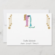 Joias Douradas e Pérolas com Sinal Zodíaco de Aquá