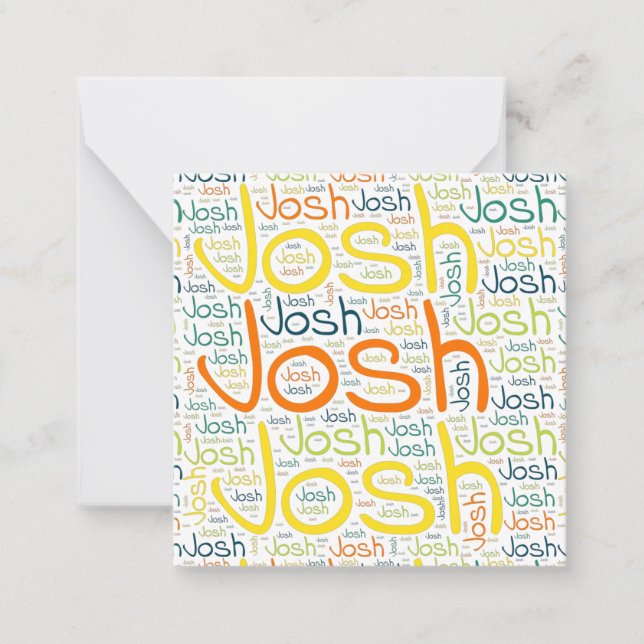 Cartão De Notas Josh (Frente)