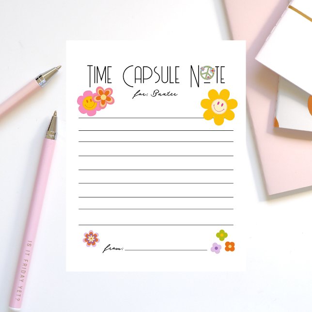 Cartão De Notas Jovem, Selvagem e Três | Nota sobre a cápsula do t (Criador carregado)