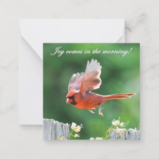 Cartão De Notas Joy vem no Notecard da Manhã